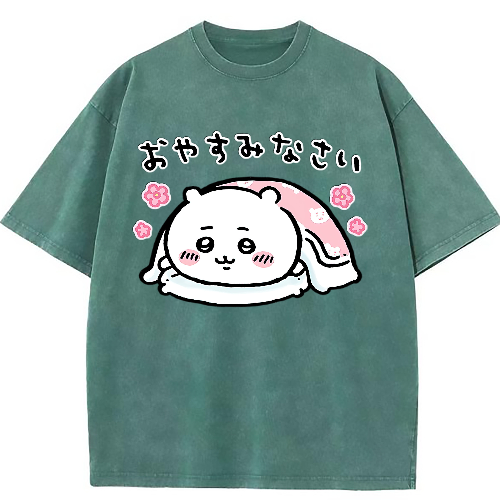 （画像用） ちいかわ ちいかわ Chii-kawa chiikawa 綿100% ヴィンテージ風 半袖Tシャツ（フロントプリント）